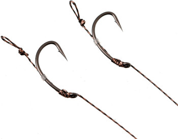 Przypon karpiowy Flagman Curved Shank Ready Rig 8 15cm 25kg Brown