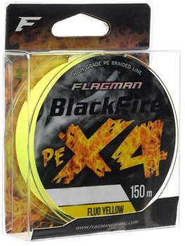 Plecionka Azura Braid Blackfire Pe X-4 0.14mm 7.7kg 150m Fluo Yellow