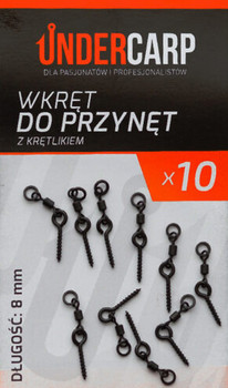 Wkręt do przynęt z krętlikiem Undercarp