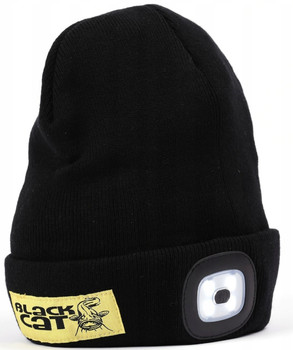 Beanie z lamką led Black Cat Lancer