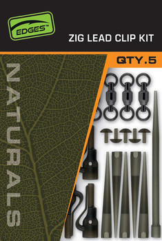 Zestaw do Zig Rig Fox Edges Naturals Zig Lead Clip Kit