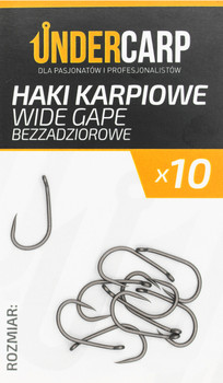 Teflonowe haki karpiowe Undercarp Wide Gape
