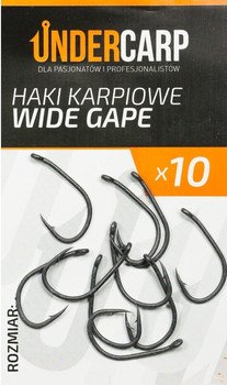 Teflonowe haki karpiowe Undercarp Wide Gape