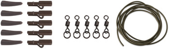 Zestaw końcowy Anaconda 360° Flex Ring Swivel Saftey Clip Power Pack 5 Kits