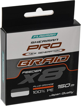 Plecionka Flagman Sherman Pro Ng Braid X8 0.12mm 150m Orange