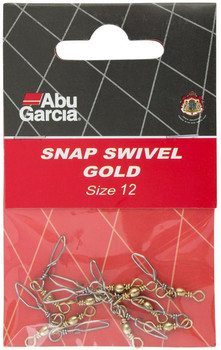 Agrafka z krętlikiem Abu Garcia Snap Swivels Gold