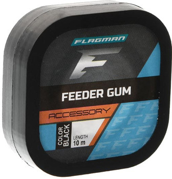 Amortyzator Flagman Feeder Gum 0.80mm 10m Black