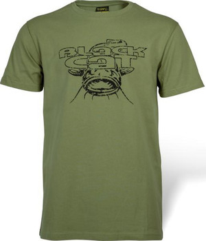 T-shirt Black Cat Military