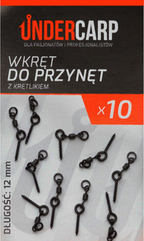 Wkręt do przynęt z krętlikiem Undercarp