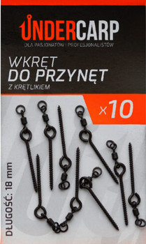 Wkręt do przynęt z krętlikiem Undercarp