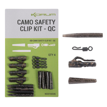 Klipsy Korum  Camo Safety Clip Kit - QC Camo