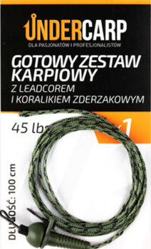 Zestaw z leadcorem i koralikiem zderzakowym Undercarp