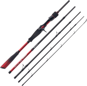 Wędka Iron Claw High-V Red Travel Baitcast