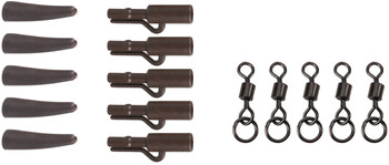 Zestaw końcowy Anaconda 360° Flex Ring Swivel Saftey Clip Kit